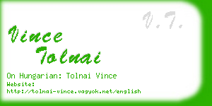 vince tolnai business card